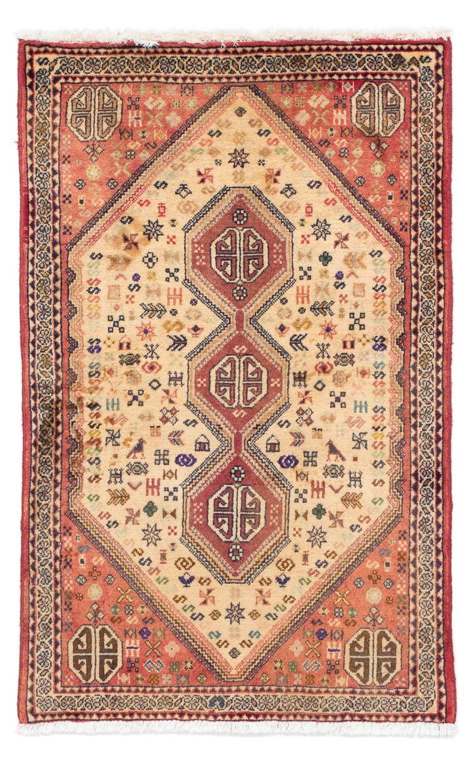 Perser Rug - Nomadic - 122 x 73 cm - light red