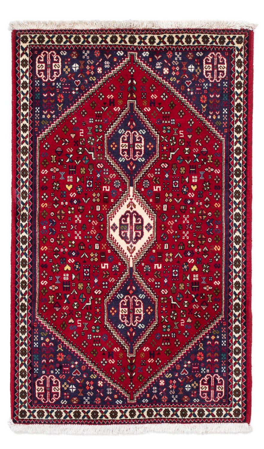 Tapis persan - Nomadic - 130 x 75 cm - rouge foncé