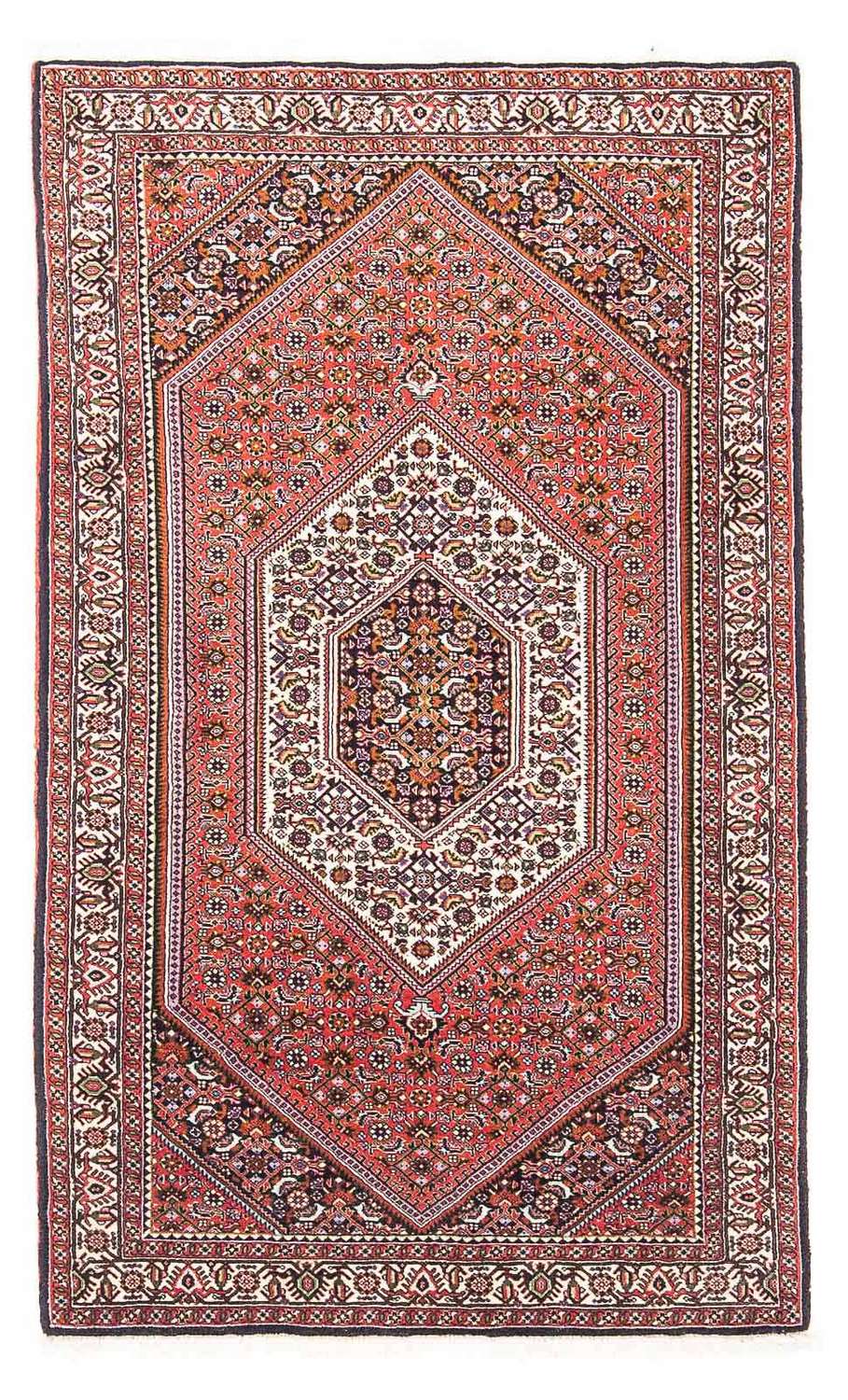Alfombra persa - Bidjar - 161 x 90 cm - rojo claro