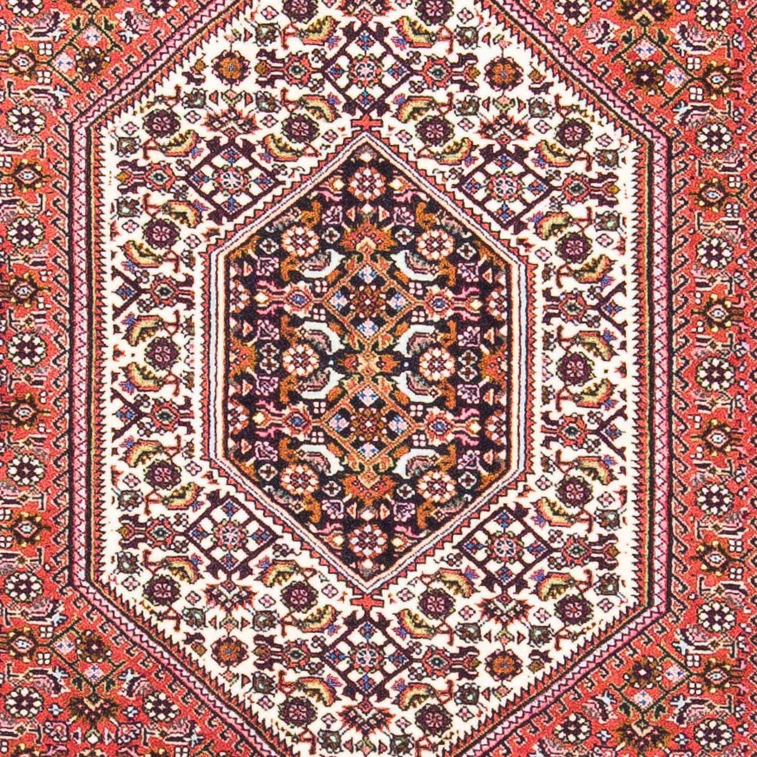 Tapete Persa - Bijar - 161 x 90 cm - vermelho claro