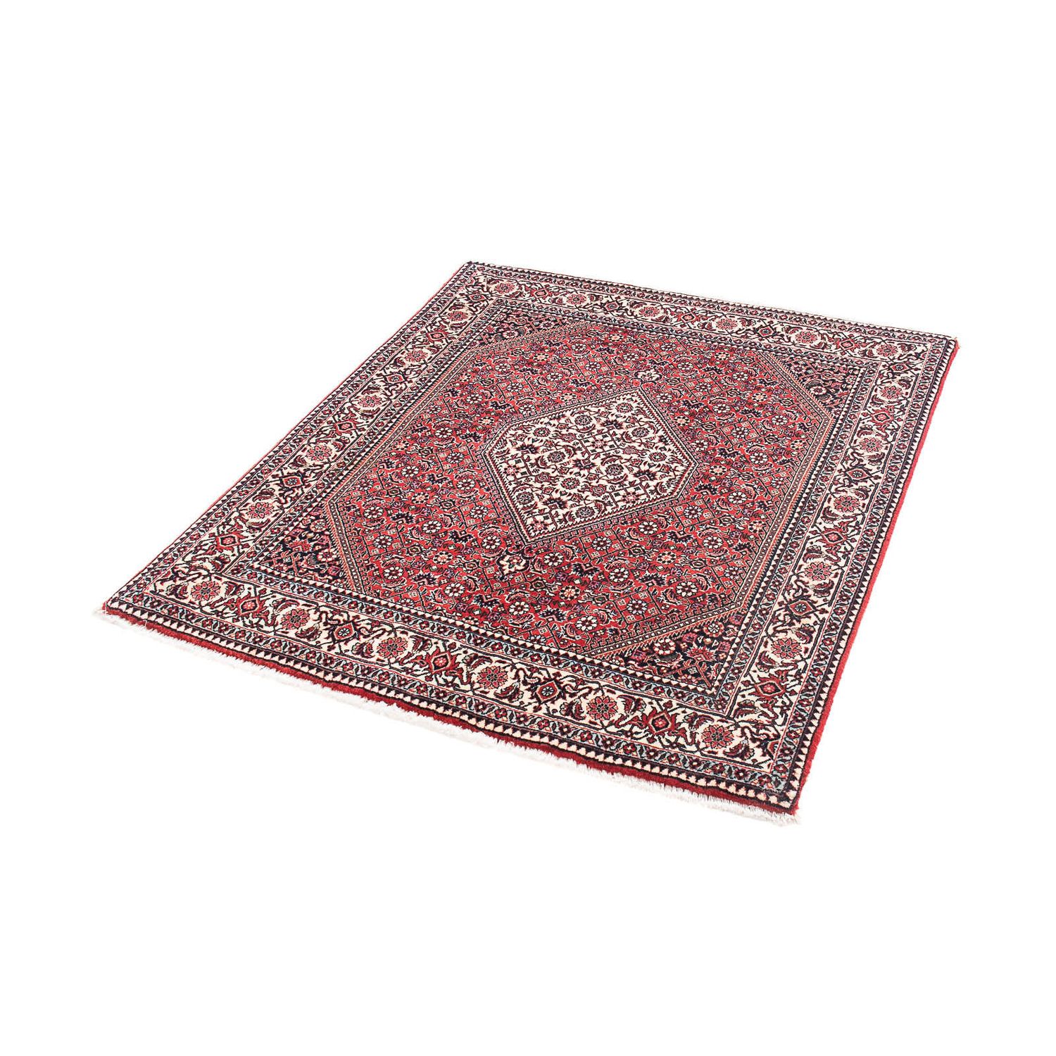 Perzisch tapijt - Bijar vierkant  - 115 x 101 cm - rood