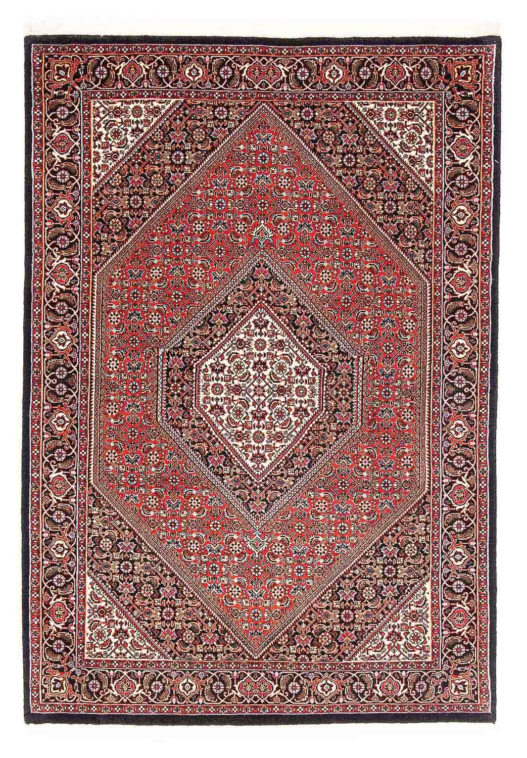 Tapete Persa - Bijar - 174 x 112 cm - vermelho claro