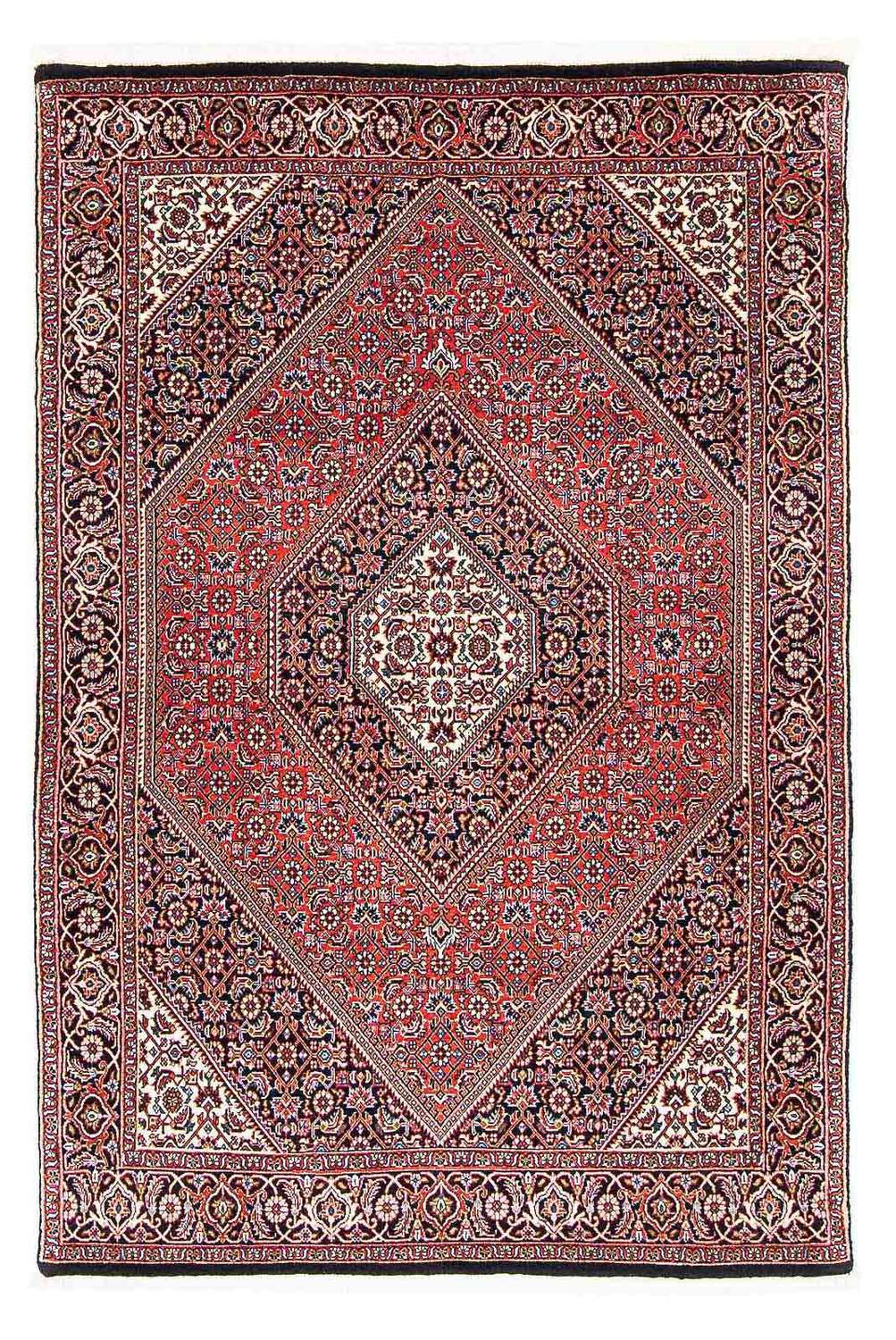 Tapete Persa - Bijar - 172 x 109 cm - vermelho claro