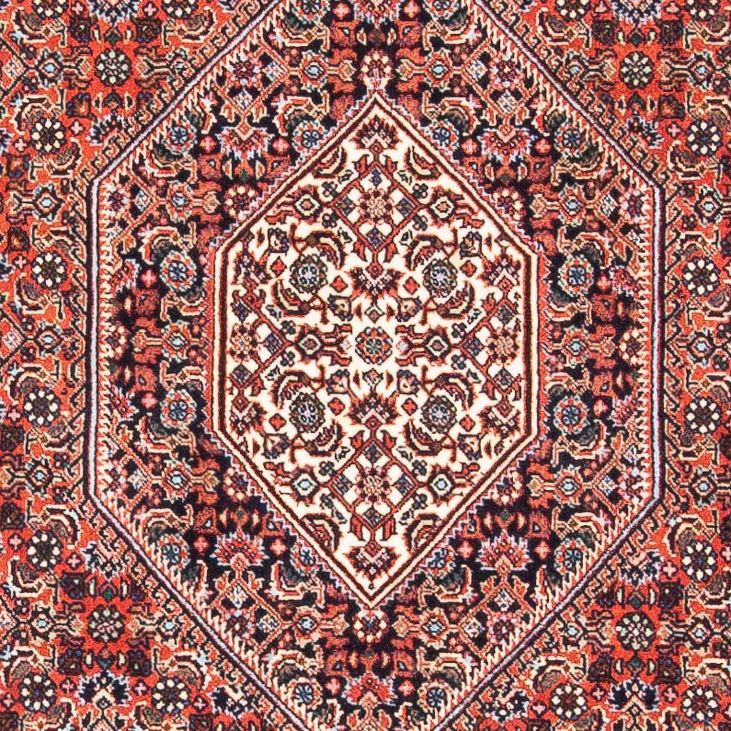 Alfombra persa - Bidjar - 145 x 91 cm - rojo claro