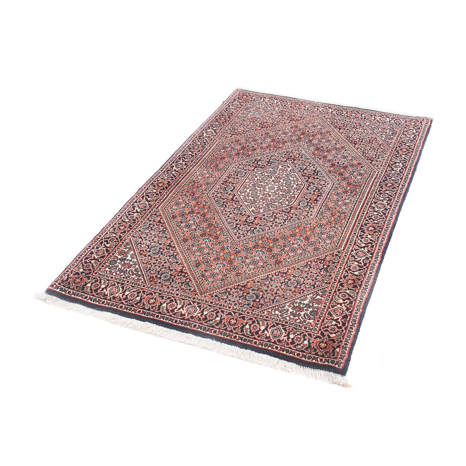 Persisk teppe - Bijar - 145 x 91 cm - lys rød