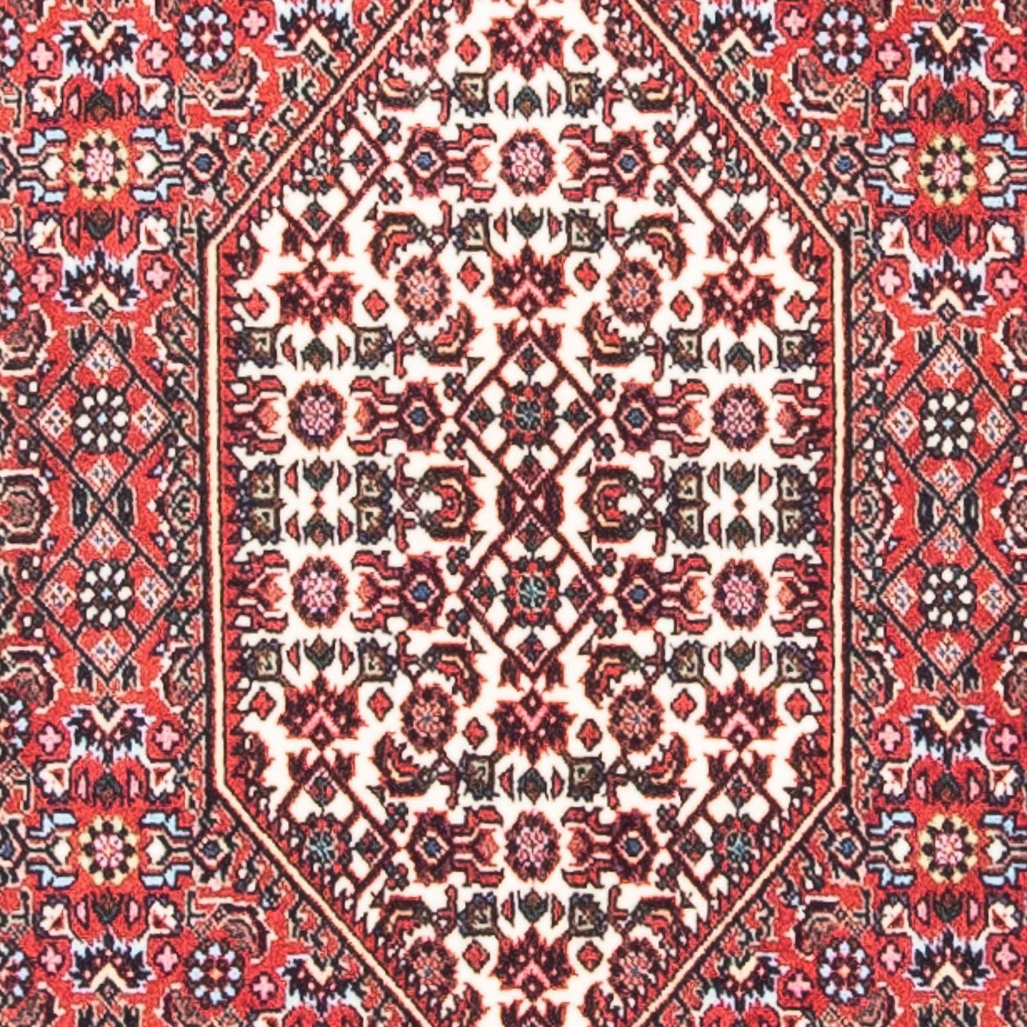 Alfombra persa - Bidjar - 135 x 72 cm - rojo claro