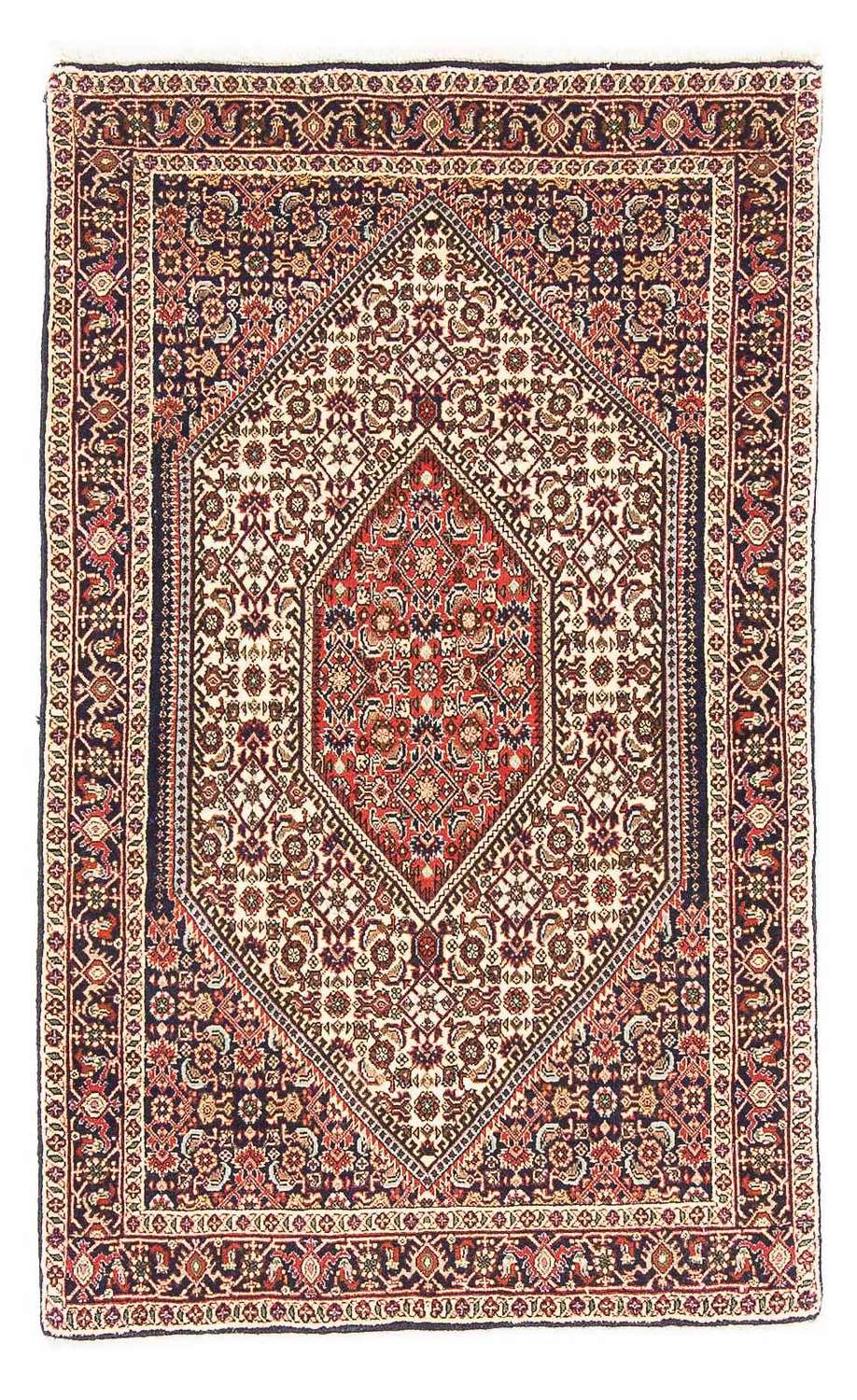 Perský koberec - Bijar - 140 x 88 cm - béžová