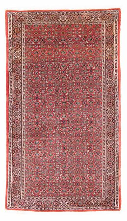 Alfombra persa - Bidjar - 162 x 89 cm - rojo