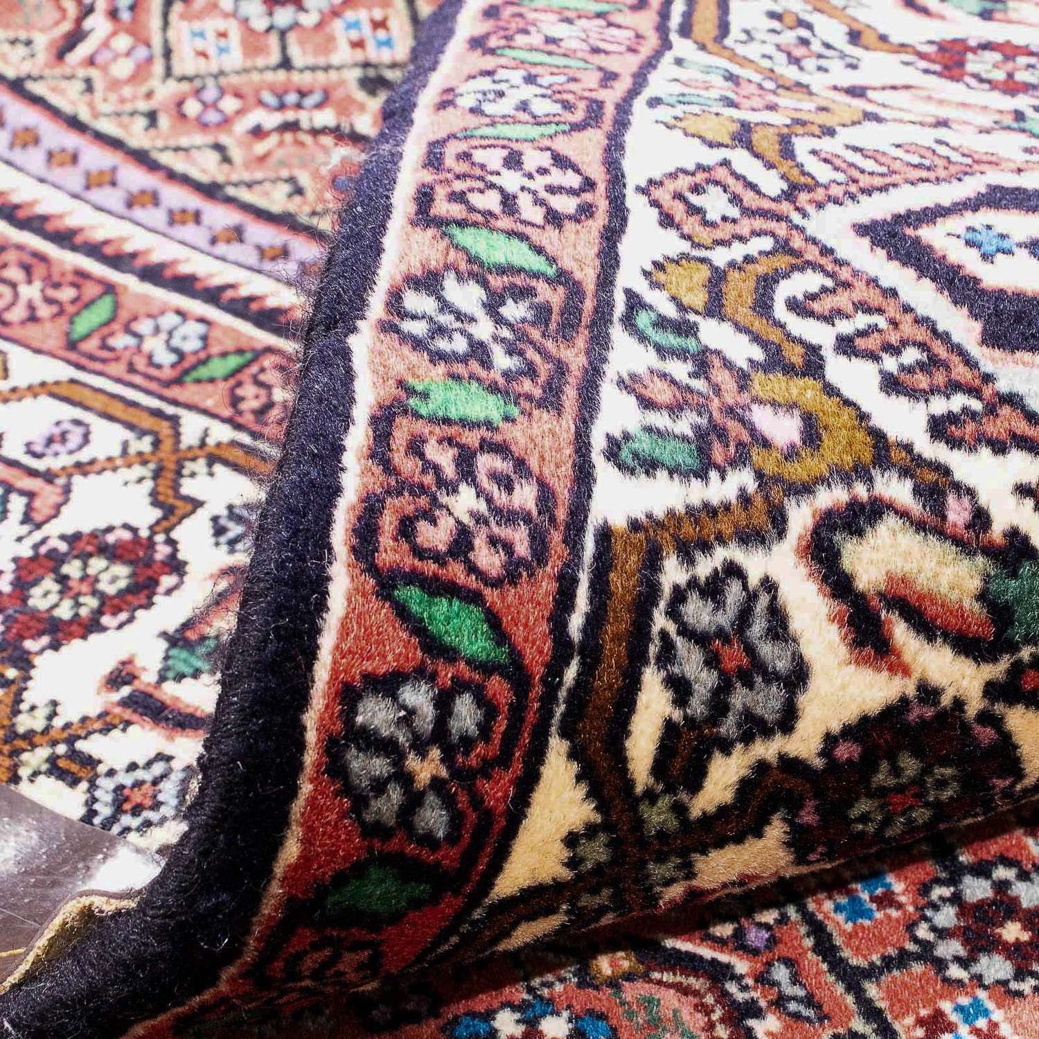 Perský koberec - Bijar - 172 x 111 cm - lososová