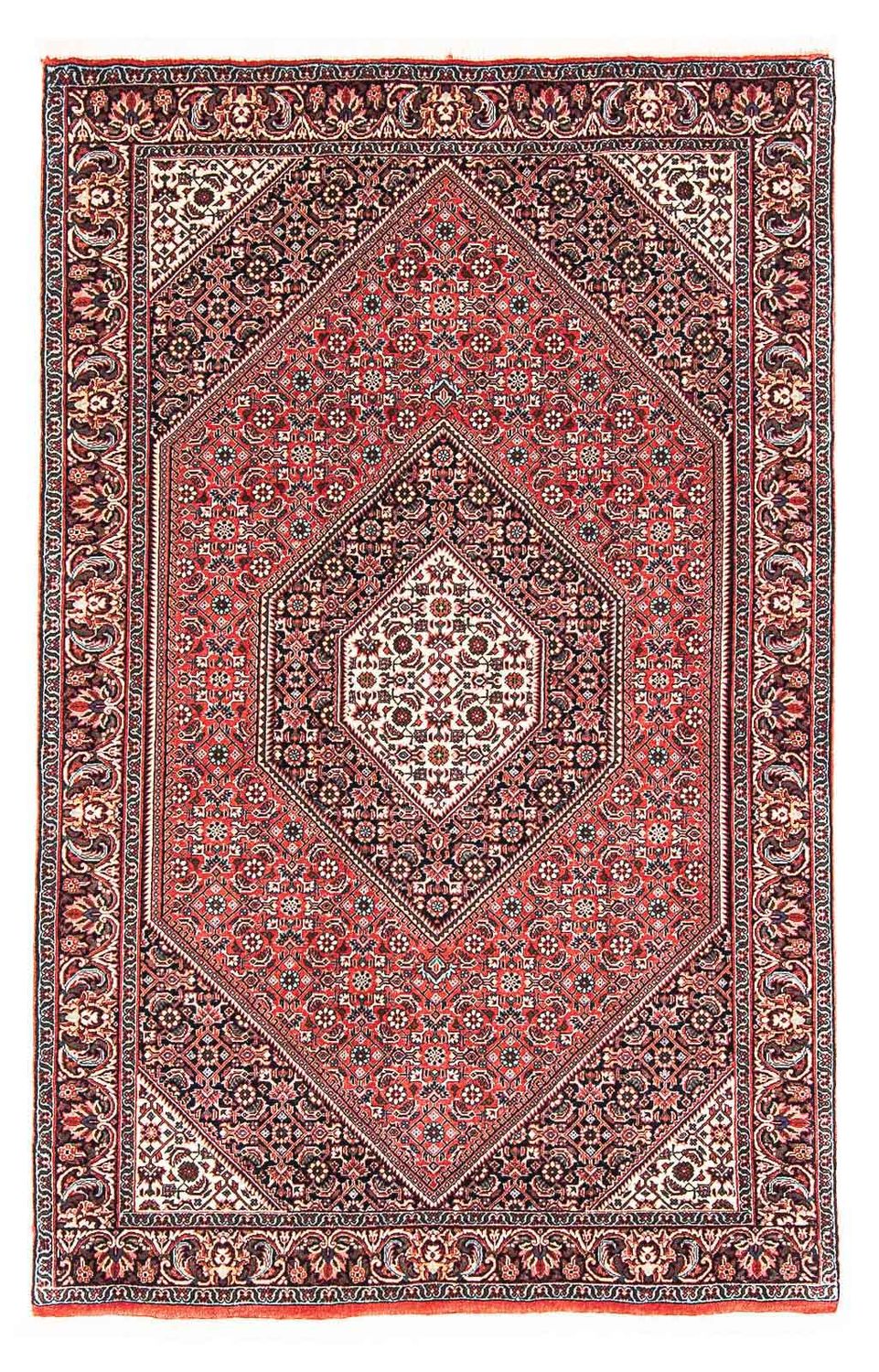 Tapete Persa - Bijar - 172 x 109 cm - vermelho