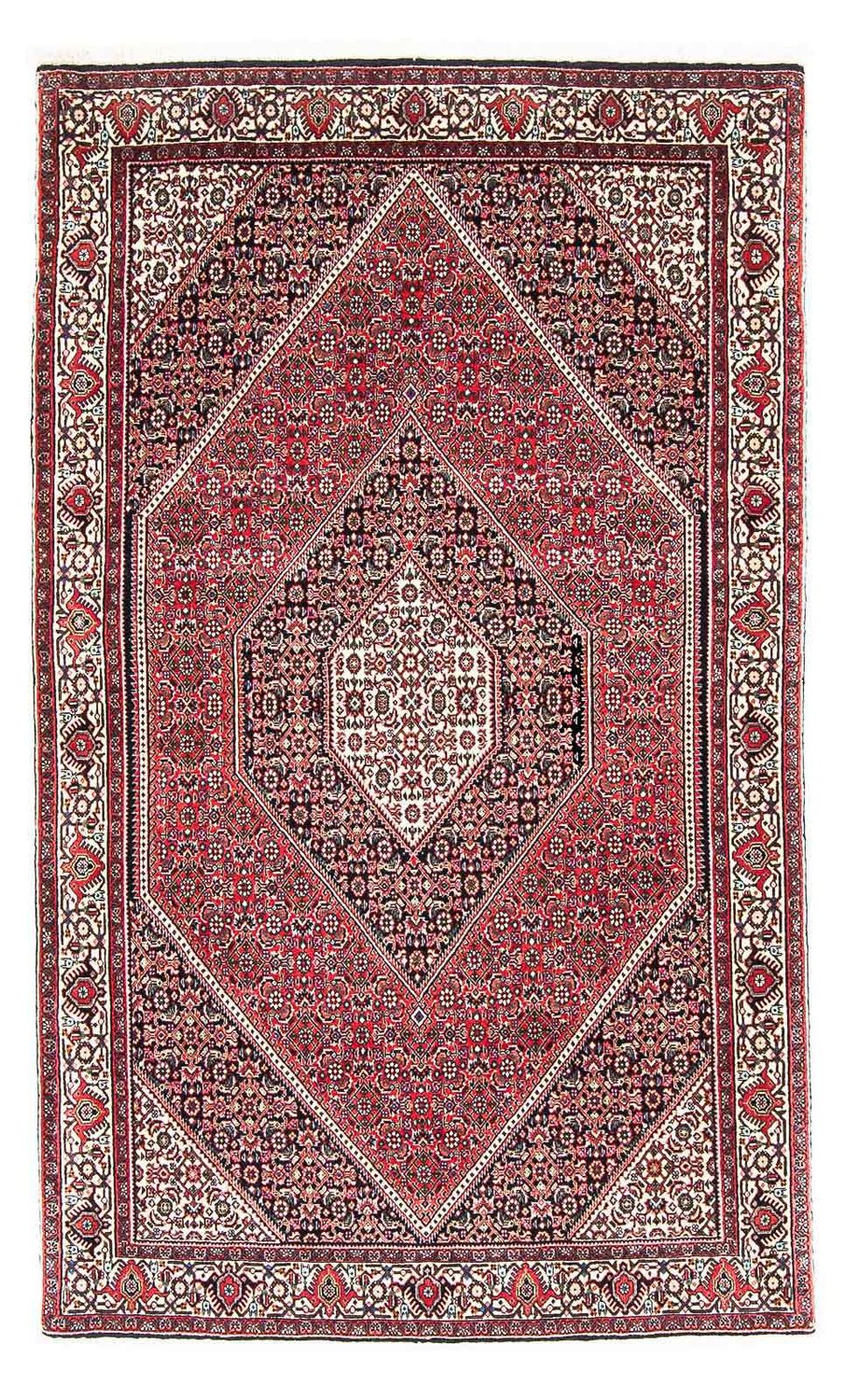 Alfombra persa - Bidjar - 185 x 110 cm - rojo