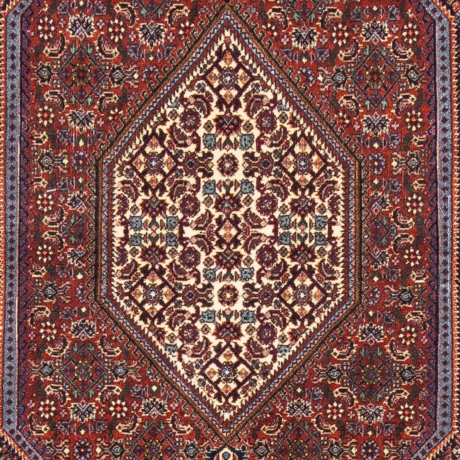 Alfombra persa - Bidjar - 153 x 105 cm - azul oscuro