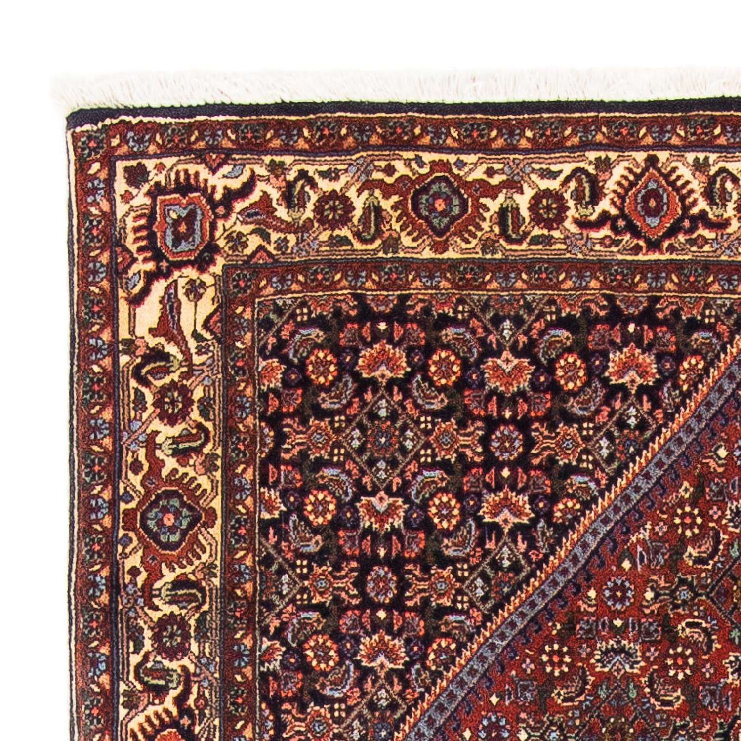 Persisk tæppe - Bijar - 153 x 105 cm - mørkeblå