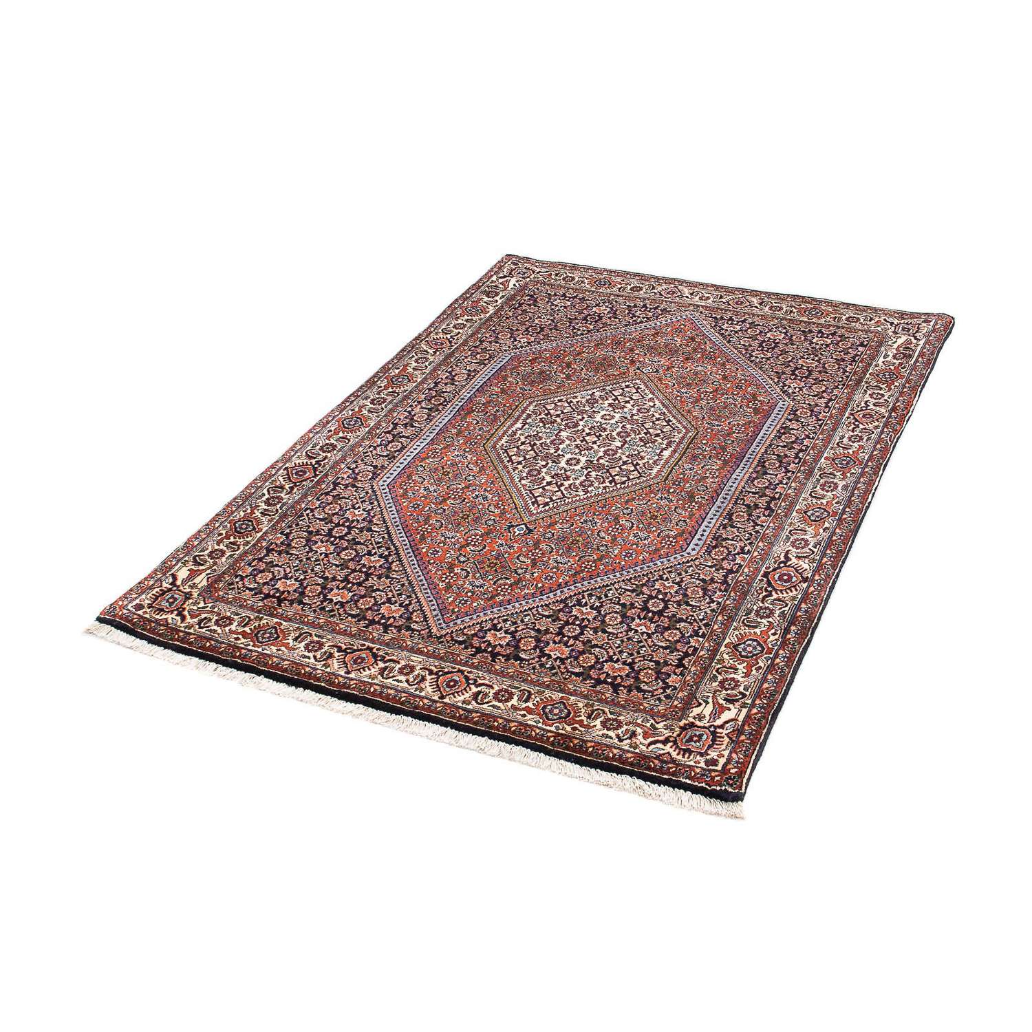 Perzisch tapijt - Bijar - 153 x 105 cm - donkerblauw