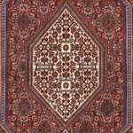 Perzisch tapijt - Bijar - 153 x 105 cm - donkerblauw