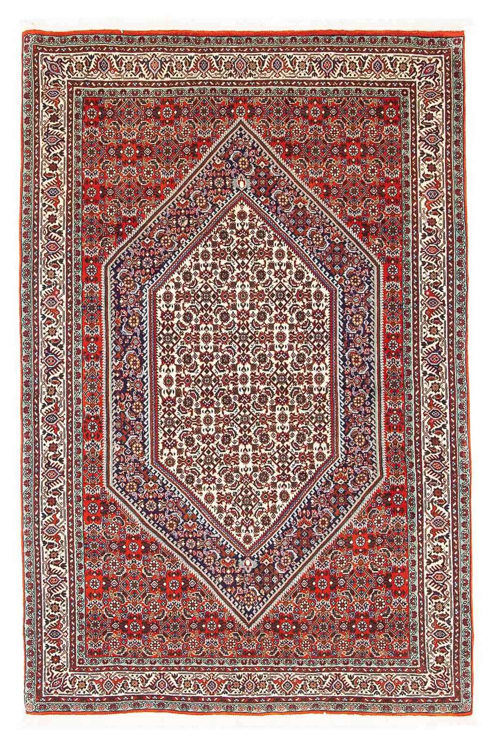 Tapete Persa - Bijar - 164 x 110 cm - vermelho