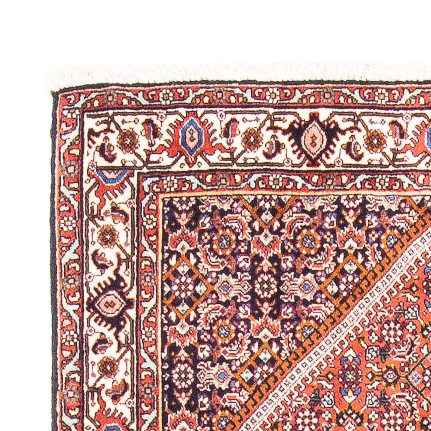 Persisk tæppe - Bijar - 148 x 92 cm - lysrød