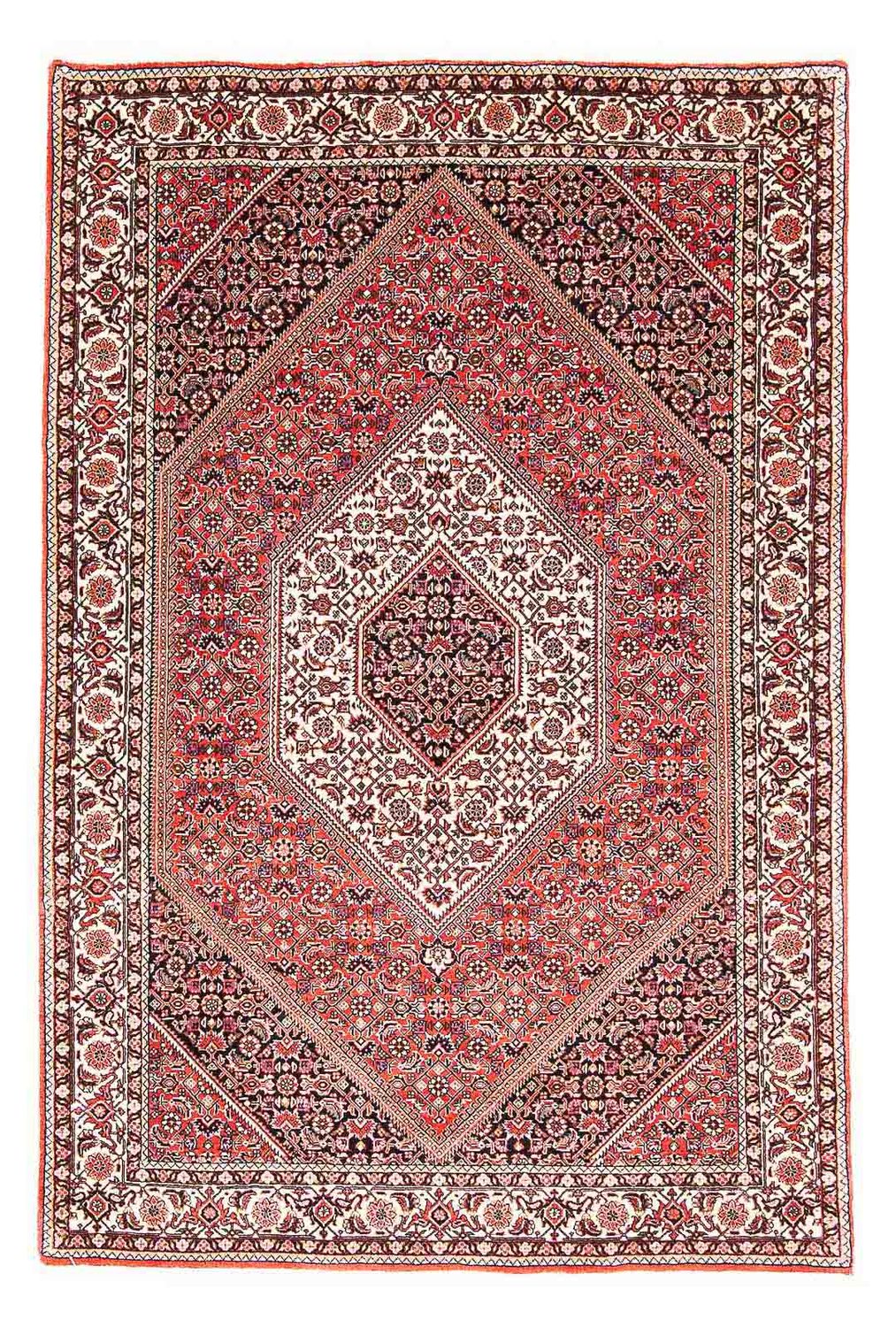 Tapete Persa - Bijar - 170 x 110 cm - vermelho