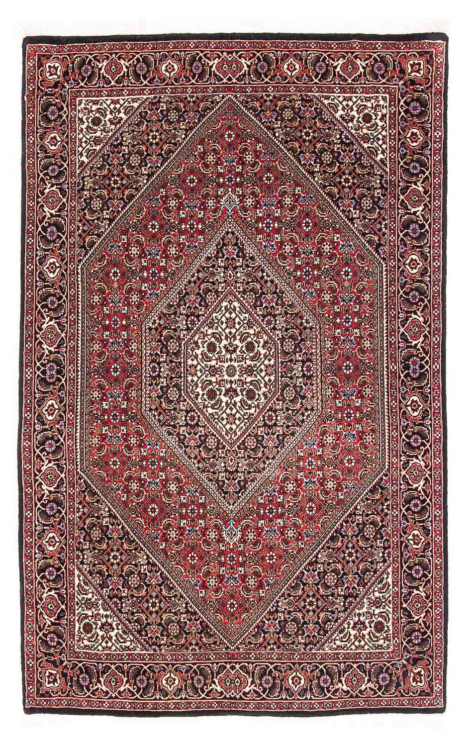Tapis de couloir Tapis persan - Bidjar - 180 x 107 cm - rouge foncé