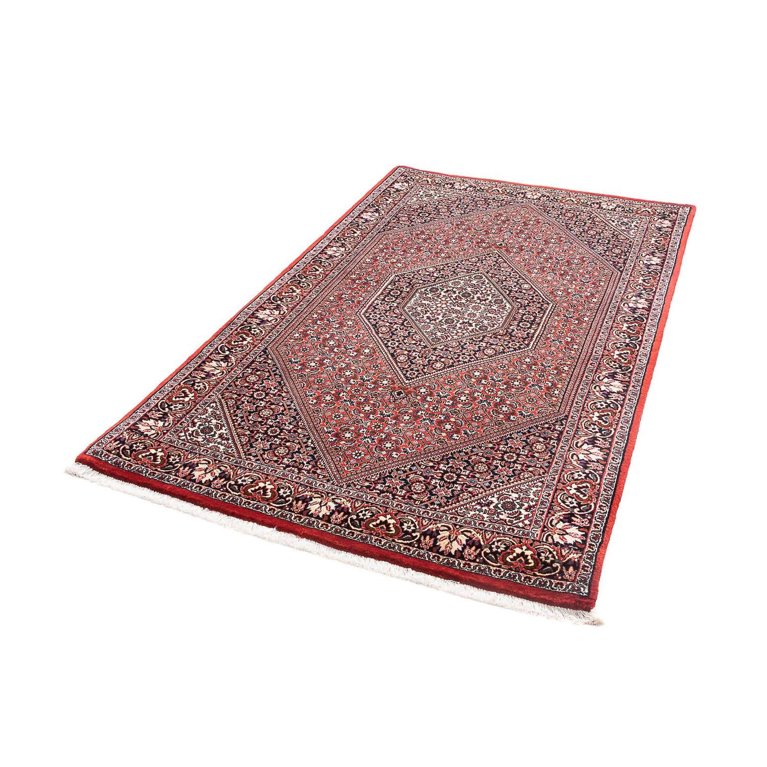 Tapis de couloir Tapis persan - Bidjar - 180 x 107 cm - rouge foncé