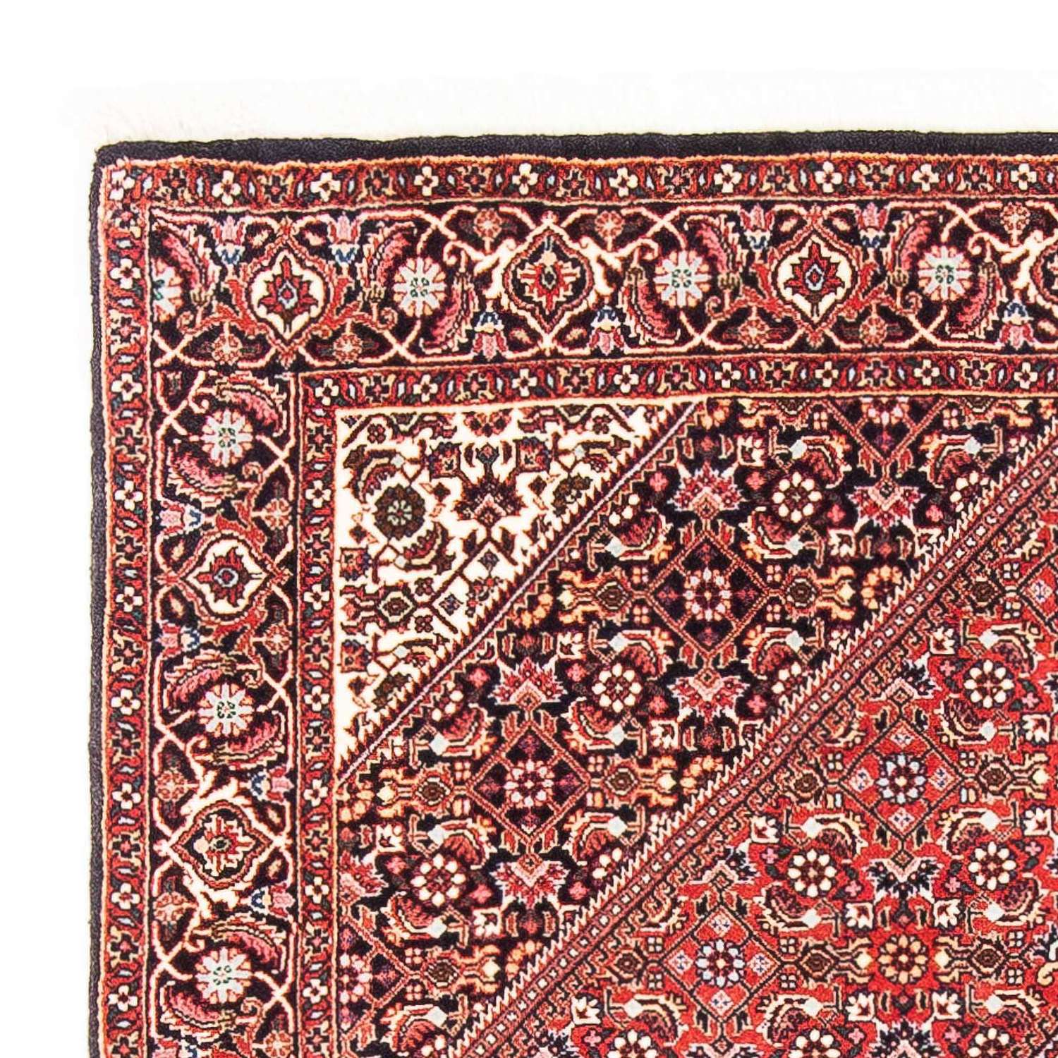Tapete Persa - Bijar - 181 x 109 cm - vermelho claro