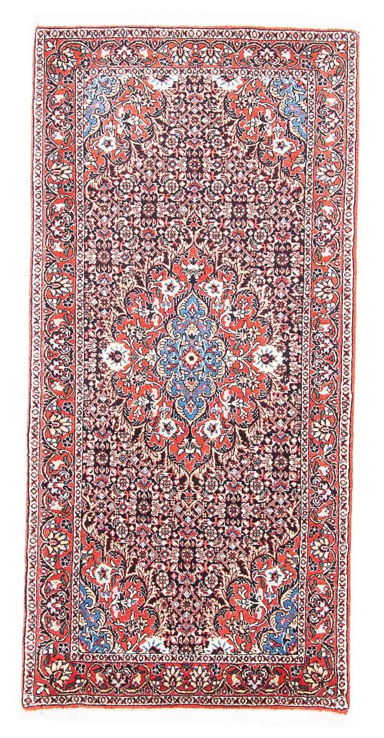 Persisk tæppe - Bijar - 141 x 70 cm - lysrød
