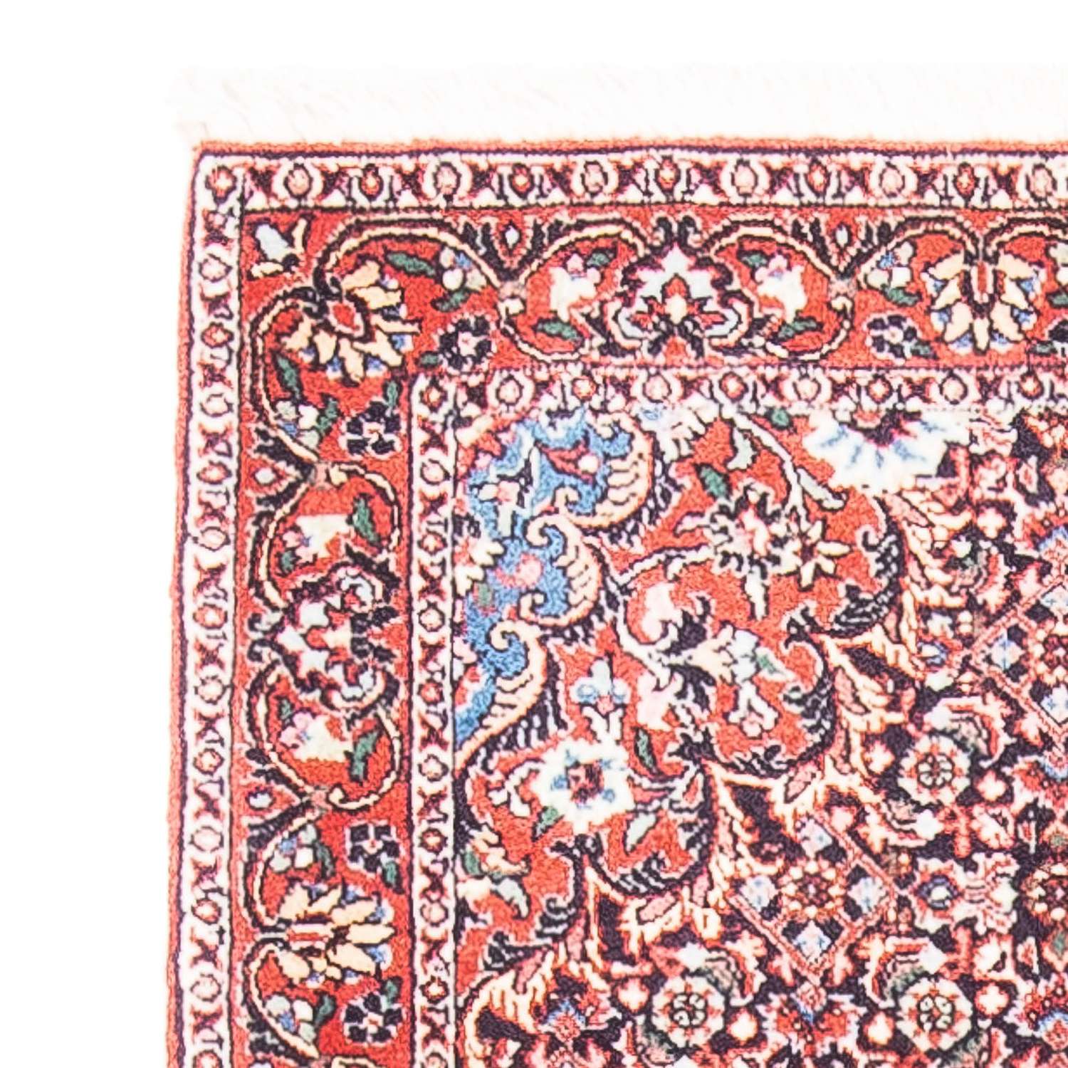 Alfombra persa - Bidjar - 141 x 70 cm - rojo claro