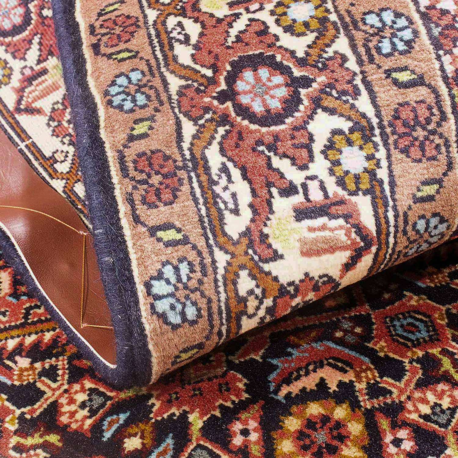 Persisk teppe - Bijar - 150 x 81 cm - lys rød