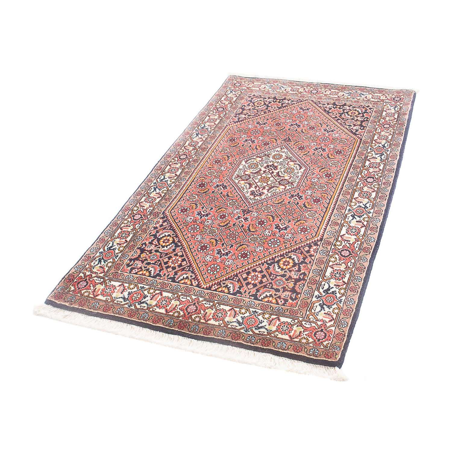 Persisk tæppe - Bijar - 150 x 81 cm - lysrød