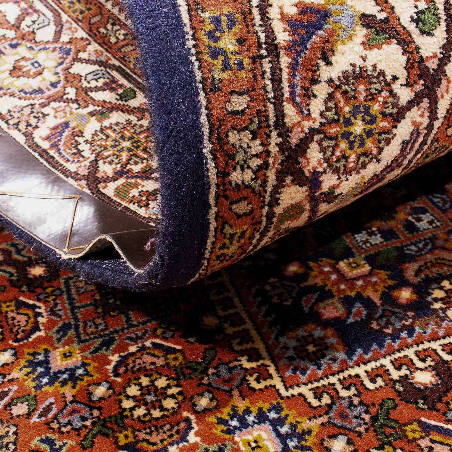 Perský koberec - Bijar - 172 x 105 cm - modrá