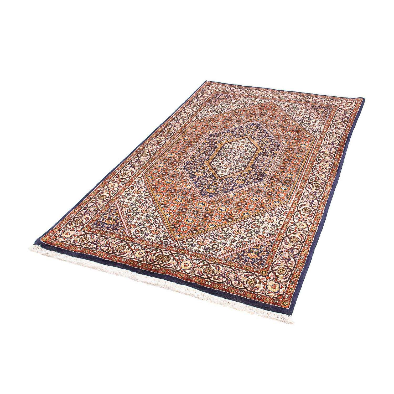 Perský koberec - Bijar - 172 x 105 cm - modrá
