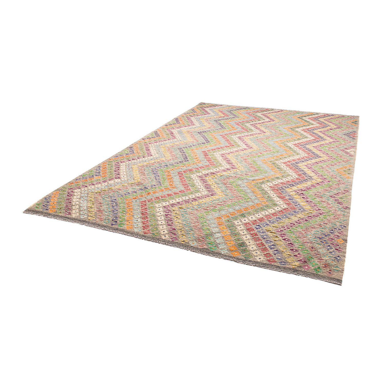 Kelim Rug - Splash - 298 x 210 cm - multicolored