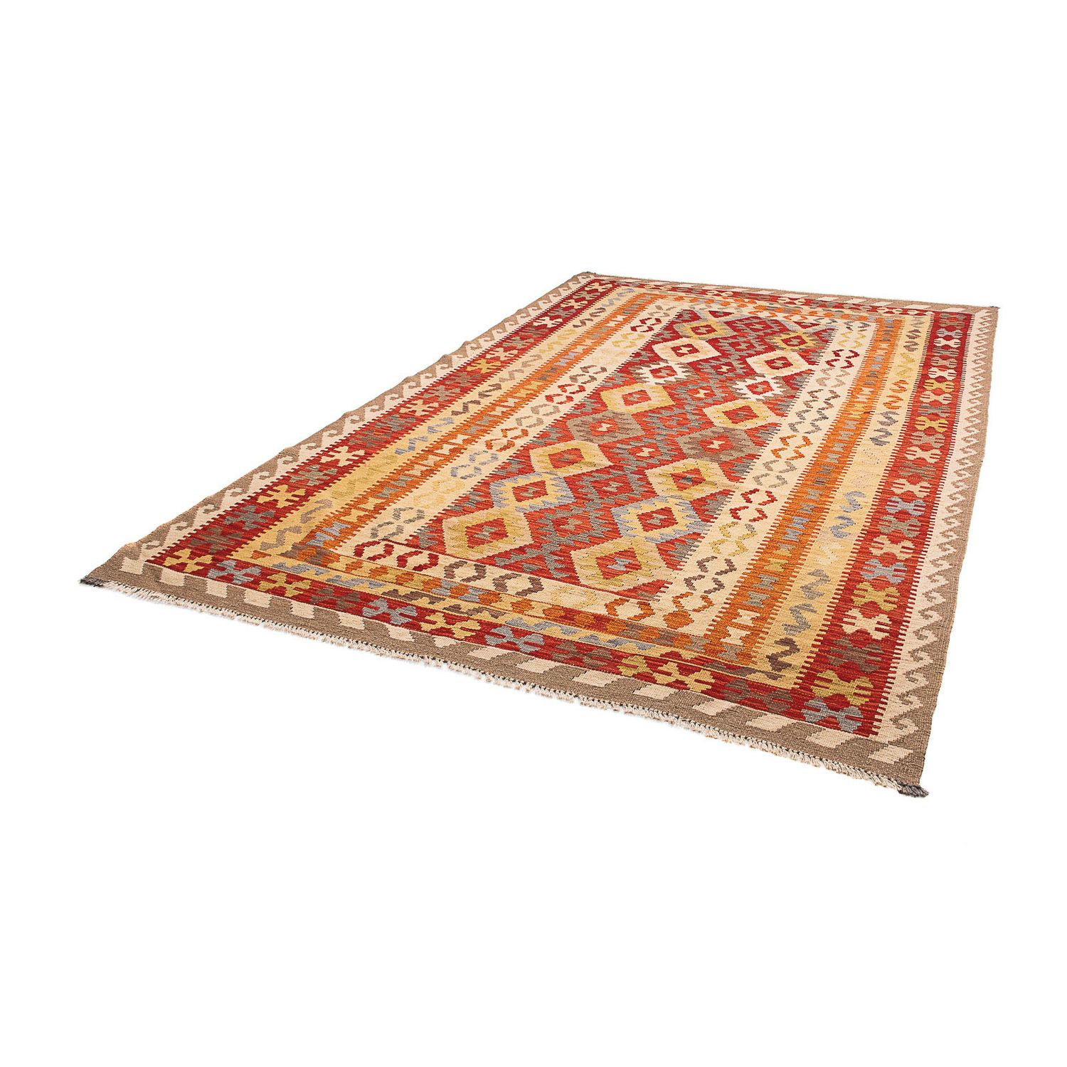 Tapis Kelim - Splash - 288 x 198 cm - multicolore