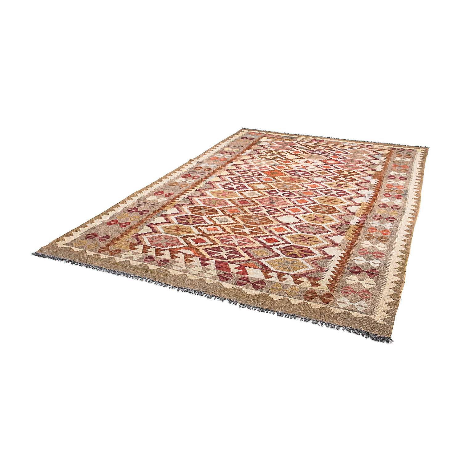 Kelim Carpet - Splash - 296 x 197 cm - flerfärgad