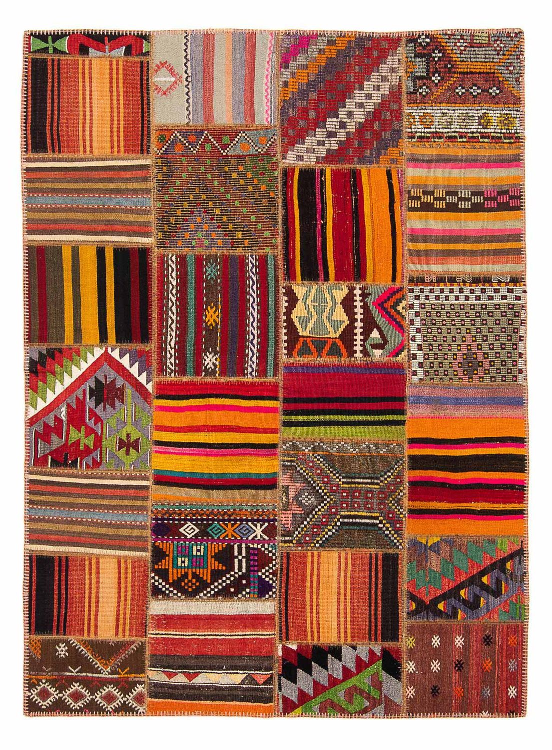 Tapis patchwork - 237 x 170 cm - multicolore