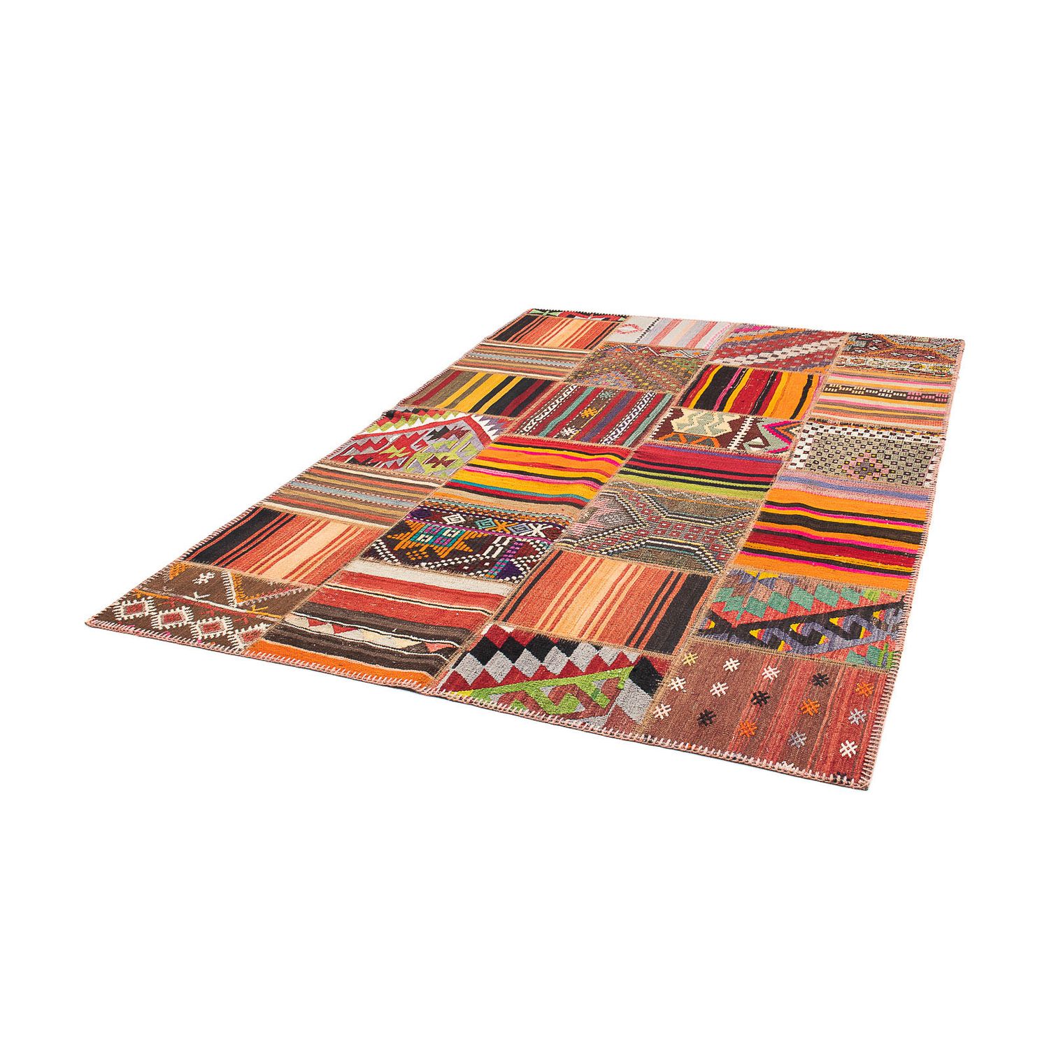 Tapis patchwork - 237 x 170 cm - multicolore