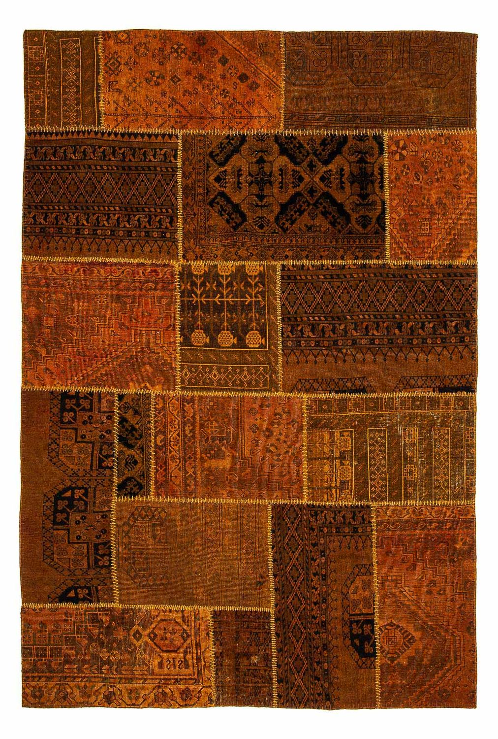 Patchwork Rug - 289 x 200 cm - multicolored