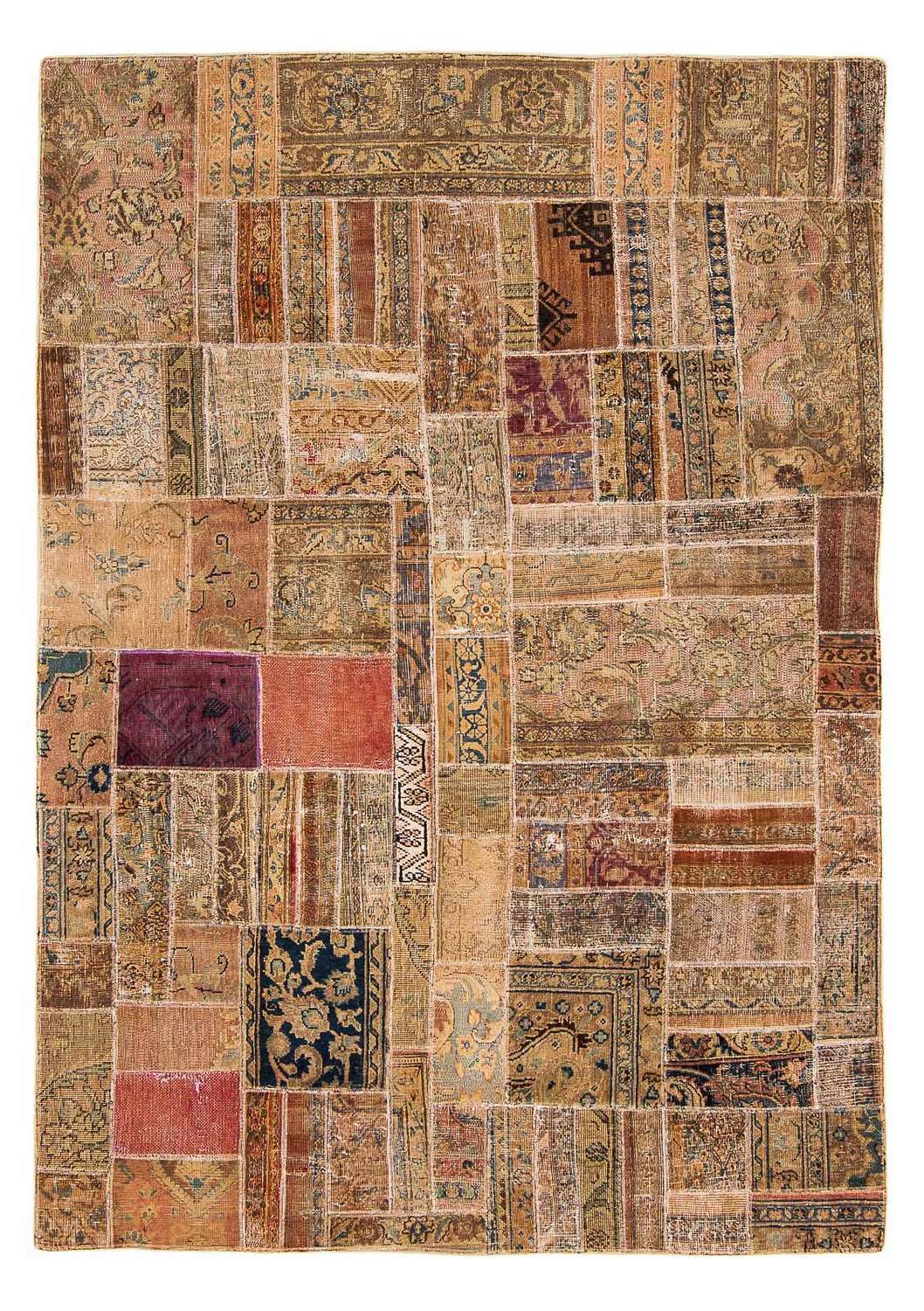 Alfombra de patchwork - 234 x 164 cm - multicolor