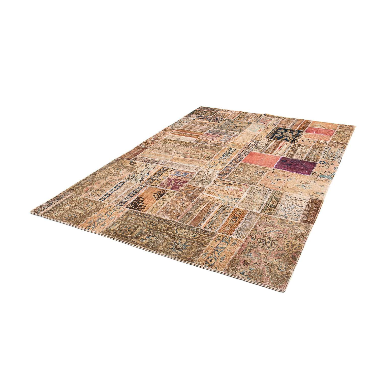 Patchworkový koberec - 234 x 164 cm - vícebarevné