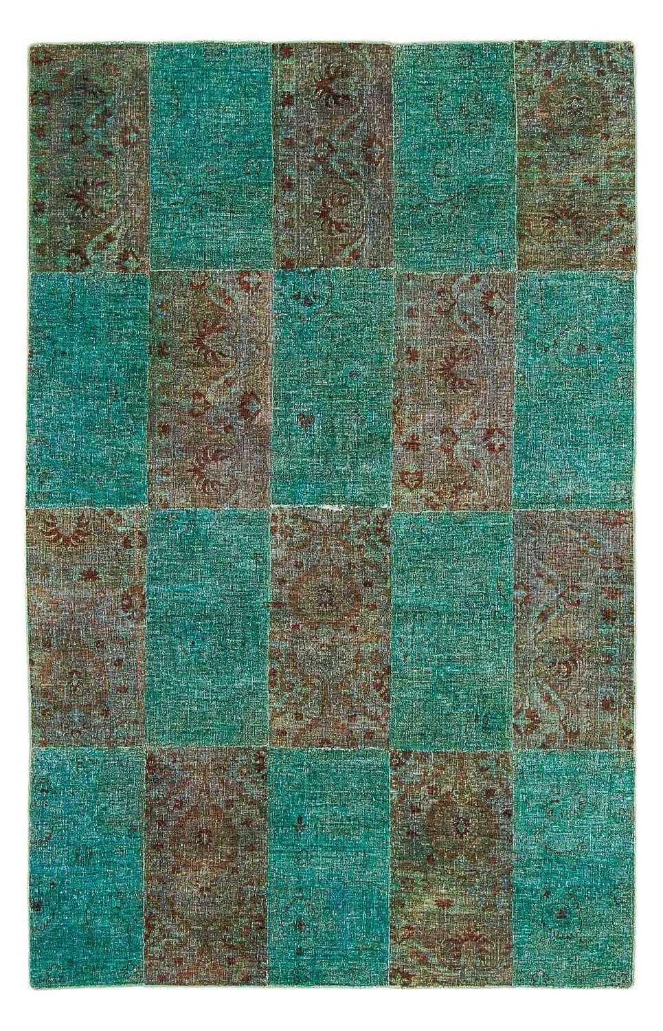 Alfombra de patchwork - 243 x 149 cm - multicolor