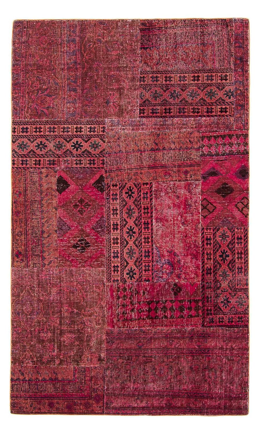 Patchwork Rug - 241 x 151 cm - multicolored