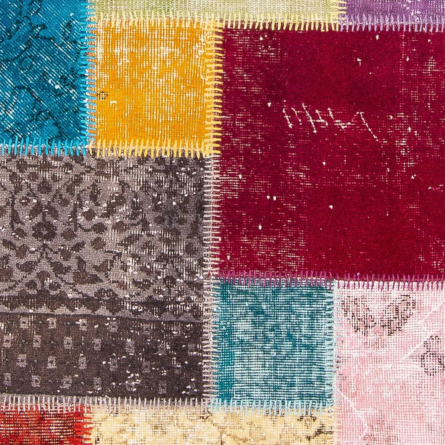 Corredor Tapete de trabalho em patchwork - 300 x 85 cm - multicolorido