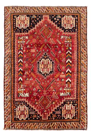 Alfombra persa - Nómada - 234 x 155 cm - rojo oscuro