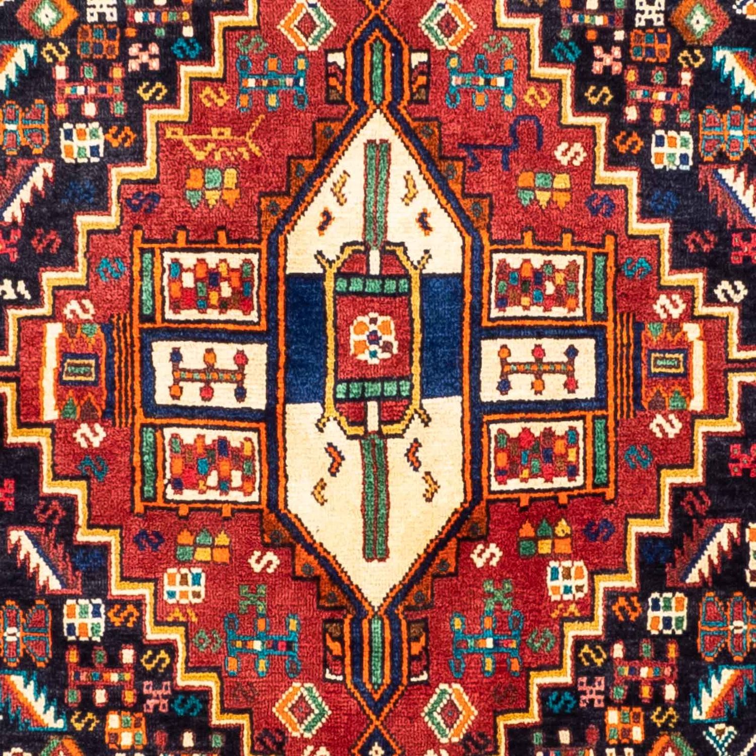 Alfombra persa - Nómada - 253 x 160 cm - multicolor