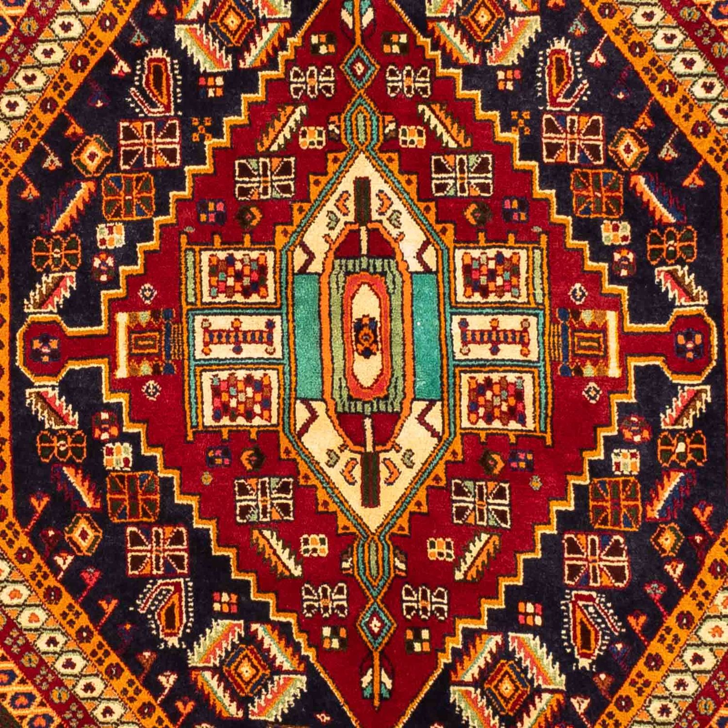 Alfombra persa - Nómada - 285 x 167 cm - multicolor