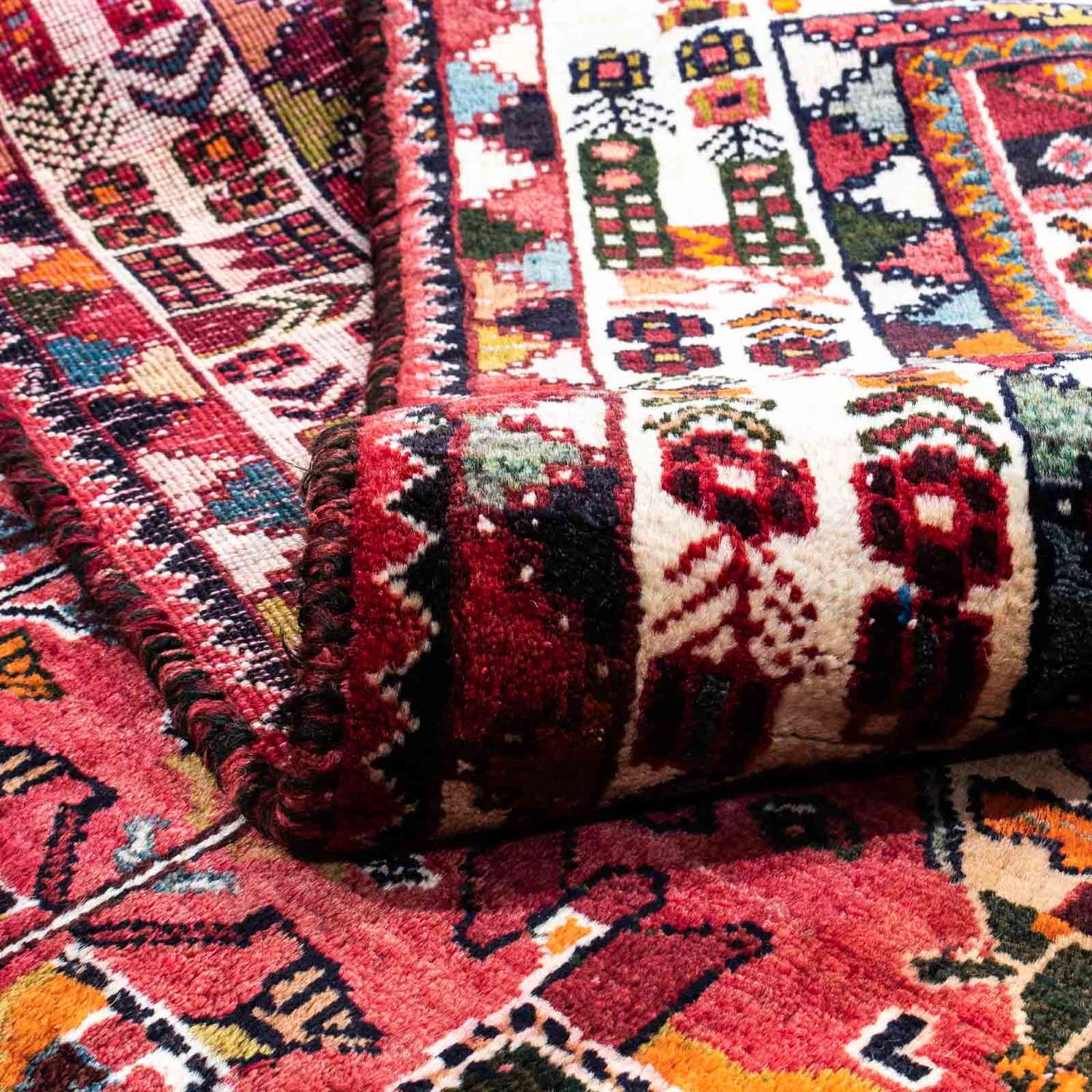 Perski dywan - Nomadyczny - 255 x 175 cm - ciemna czerwień
