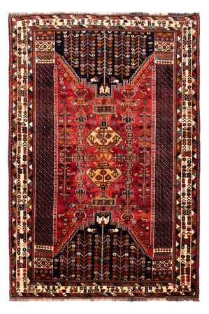 Alfombra persa - Nómada - 255 x 175 cm - rojo oscuro