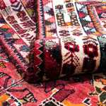 Persisk teppe - Nomadisk - 255 x 175 cm - mørk rød