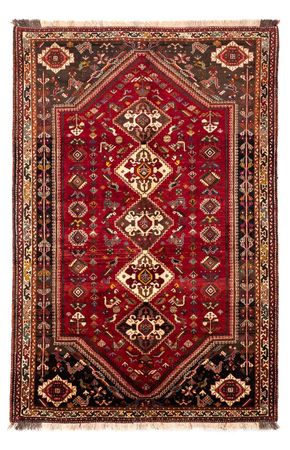 Tapis persan - Nomadic - 270 x 175 cm - rouge foncé