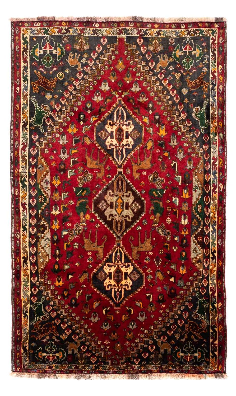 Tapis persan - Nomadic - 271 x 170 cm - rouge foncé